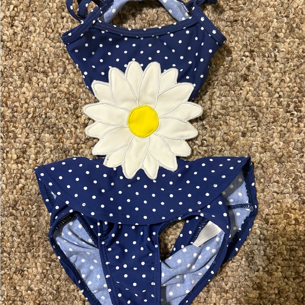Koala Kids Navy Polka Dot Swimsuit